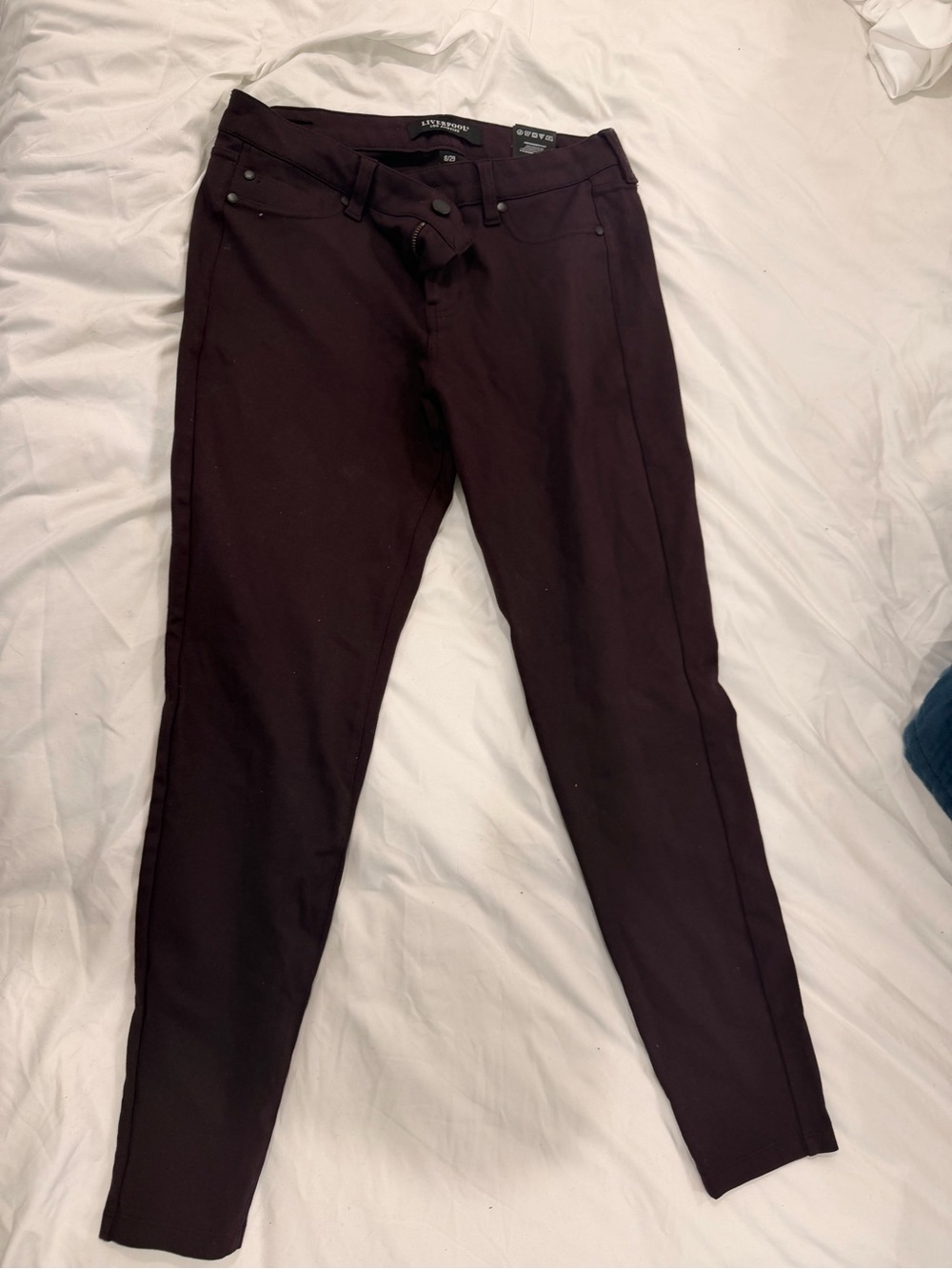 Liverpool Women's Skinny Pants - Deep Plum
